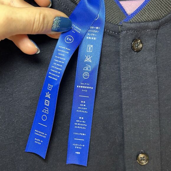 Kit and Ace Shirt Mens Large L Blue Button Up Long Sleeve Casual Cashmere Blend - Picture 3 of 6